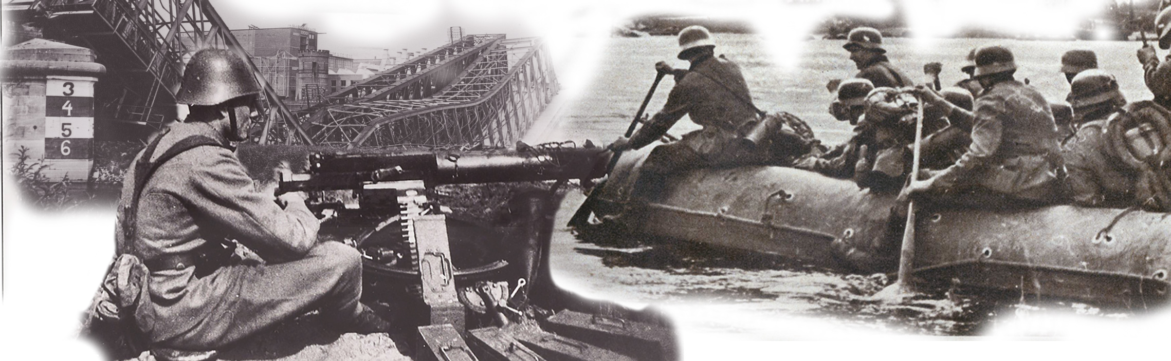 10 mei 1940 16e en 35e regiment infanterie Zutphen IJssellinie - Nederlandse leger probeert Duitsers tegen te houden die in rubberboten de IJssel proberen over te steken